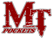 Distressed Crimson MT Pockets Logo